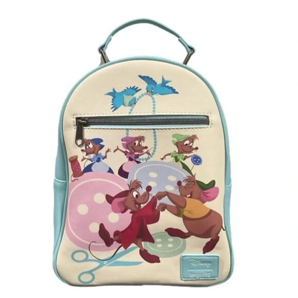 Loungefly Disney Cinderella Jaq Gus Mini Backpack NWT main image 5